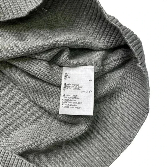 Club Room Soft Grey Heather Cotton Mens Sweater Size 2XL - Picture 6 of 10